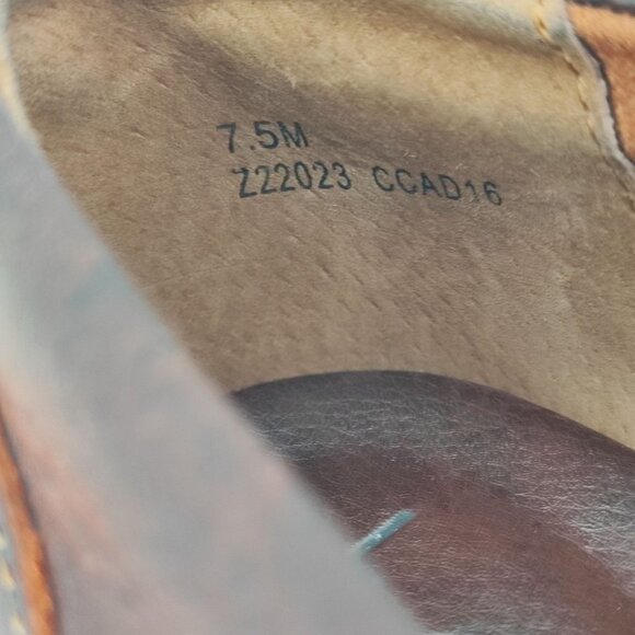 Boc Born Women's Concept Brown Leather Wedge Heels Shoes Size 7.5 - Picture 7 of 8